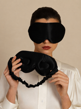 [Black] SilkSilky  Eye Mask 001