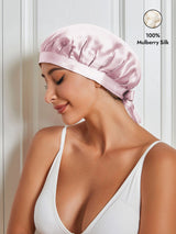 [Light Pink] SilkSilky  Sleep Cap 001