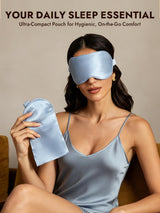 [Light Blue] SilkSilky  Pure Silk Eye Mask 006