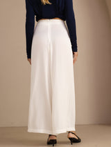 [White] SilkSilky Womens Pants 002
