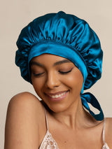 [Teal] SilkSilky  Sleep Cap 003