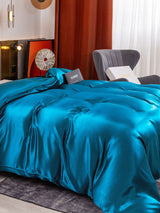 [Teal] SilkSilky  19Momme Duvet Covers 003