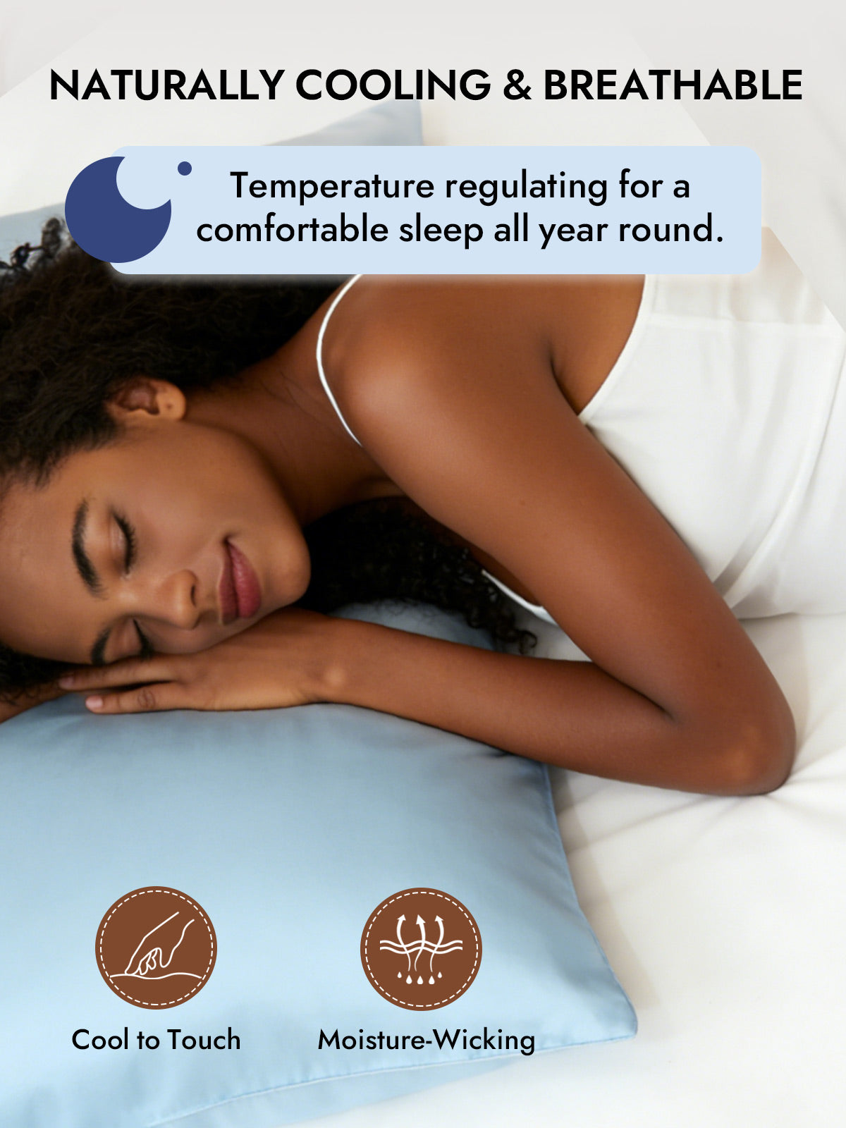 100% Mulberry Silk Pillowcase - Hidden Zipper