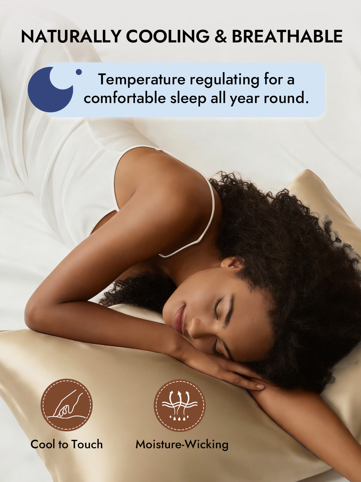 100% Mulberry Silk Pillowcase with Envelope Closure