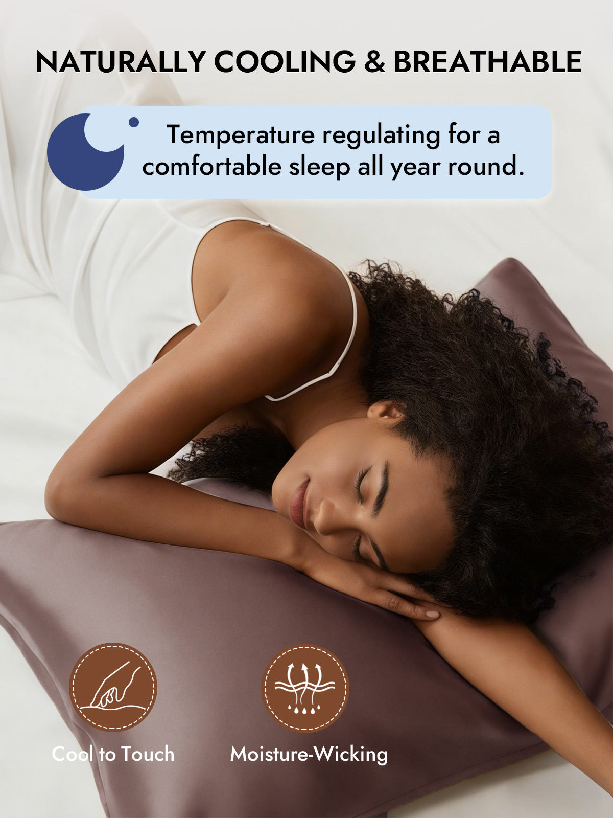 100% Mulberry Silk Pillowcase with Envelope Closure