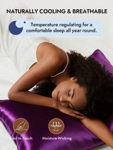 [Purple] SilkSilky Pillowcase 005