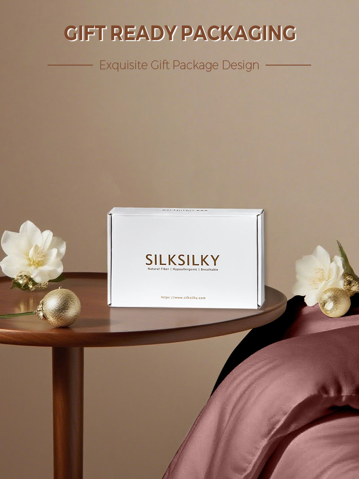 19Momme 100% Mulberry Silk Pillowcase - Envelope Closure