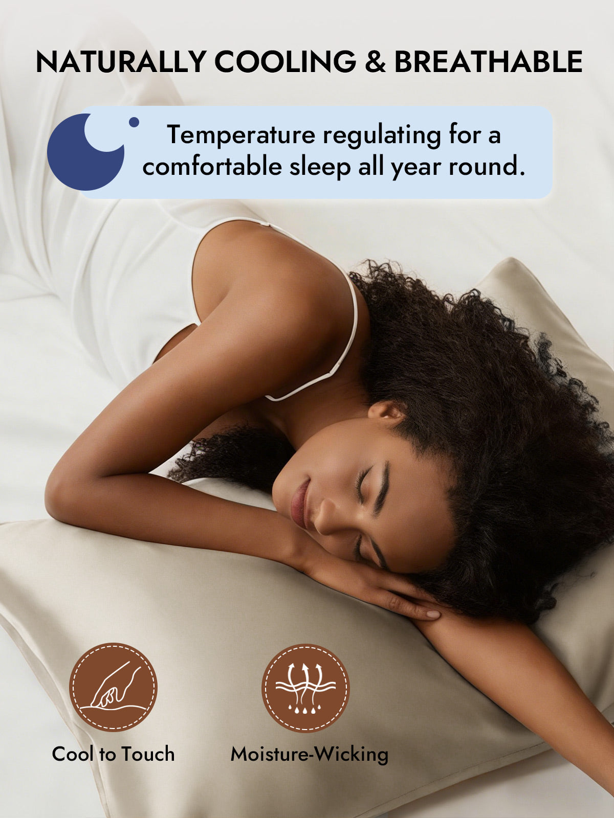 100% Mulberry Silk Pillowcase with Envelope Closure