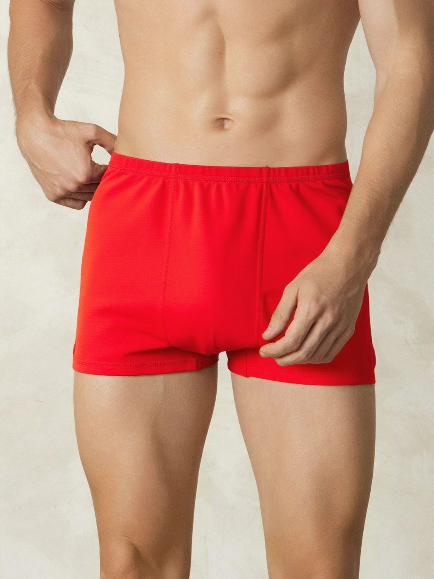 [Red] SilkSilky  Silk Knitted Mens Underwear 002