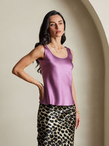 [Deep Purple] SilkSilky  Sleeveless Camisole Top 006
