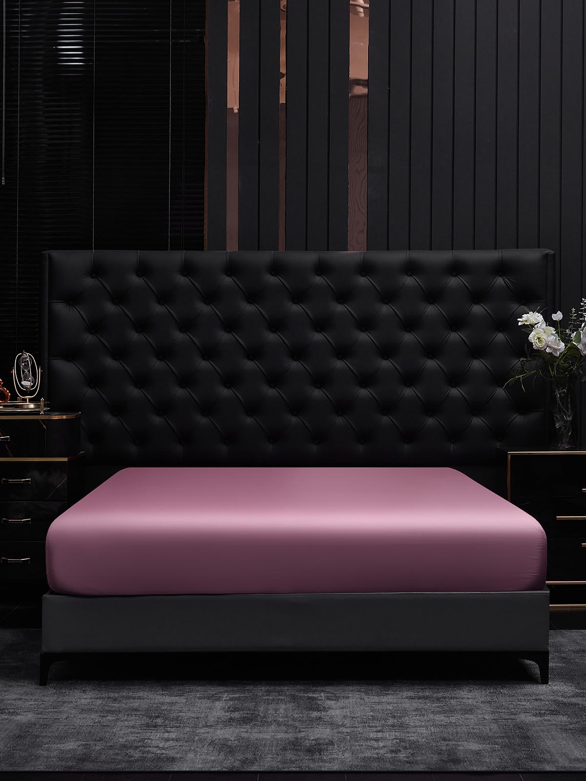 [Mauve Orchid] SilkSilky  22Momme Pure Silk Sheet 001