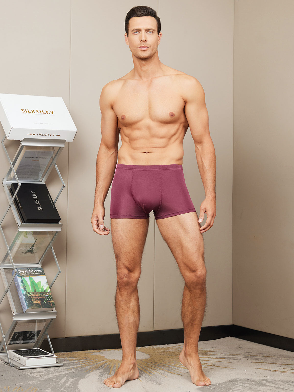 Men's Mulberry Silk Boxer Shorts