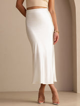 [Ivory] SilkSilky Skirt 001