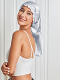 SilkSilky US Pure Silk Sleep Cap Silver 004