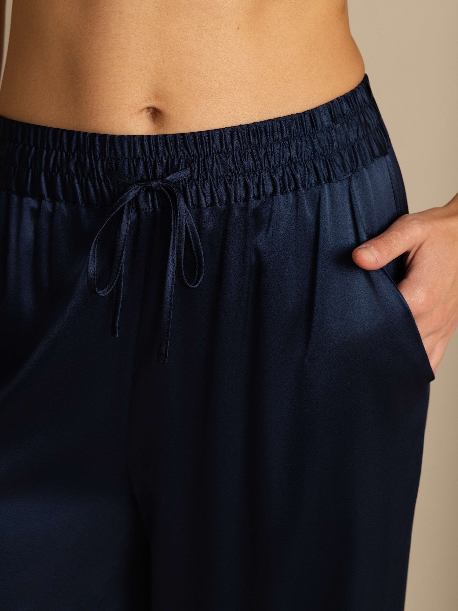 [DarkBlue] SilkSilky 19Momme Silk Womens Pants 006