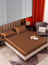 [Coffee] SilkSilky  22Momme Bedding Set 002
