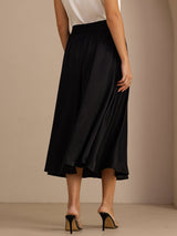 [Black] SilkSilky  Skirt 002