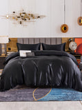 SilkSilky US 19Momme Pure Silk Bedding Set Black 002