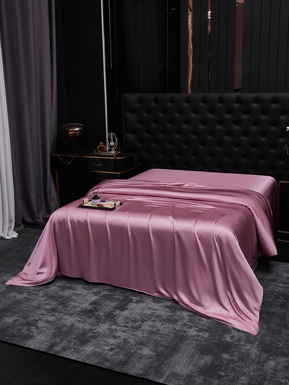 [Mauve Orchid] SilkSilky  19Momme Pure Silk Duvet Cover 001