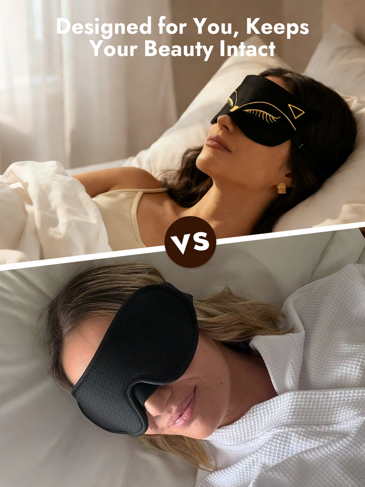 [Black] SilkSilky  Pure Silk Eye Mask 005