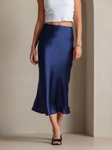[Dark Blue] SilkSilky  Skirt 003