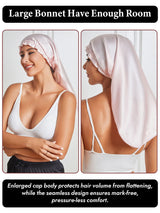 [Pink] SilkSilky  Pure Silk Sleep Cap 002