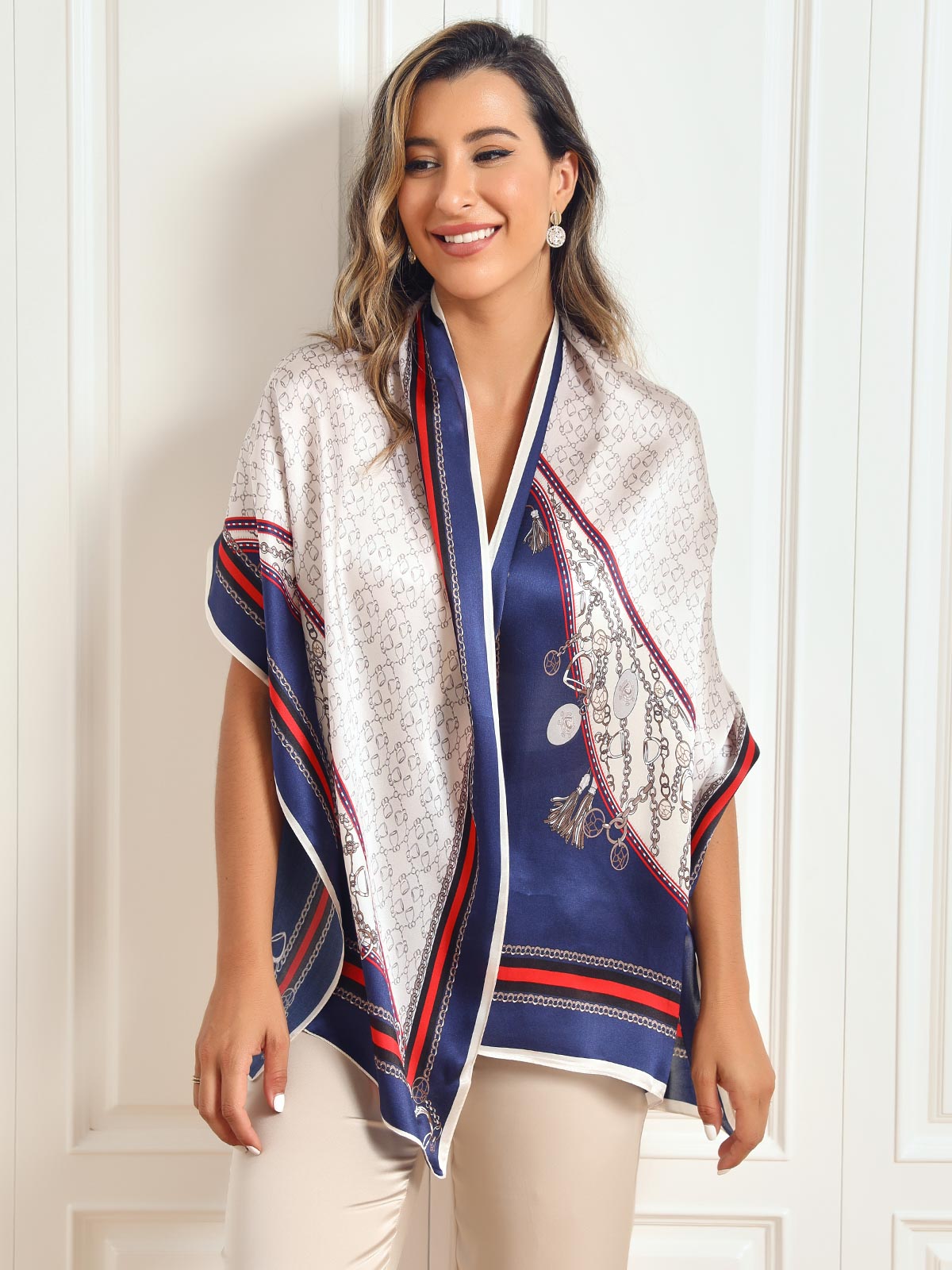 [P024] SilkSilky  Pure Silk Scarf 004,