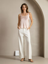 [Pink] SilkSilky  Sleeveless Camisole Top 004