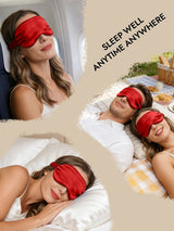 [Dark Red] SilkSilky  Eye Mask 007