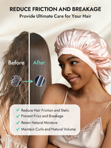 [Light Pink] SilkSilky  Pure Silk Sleep Cap 003