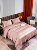 SilkSilky US 22Momme Pure Silk Bedding Set PaleMauve 002