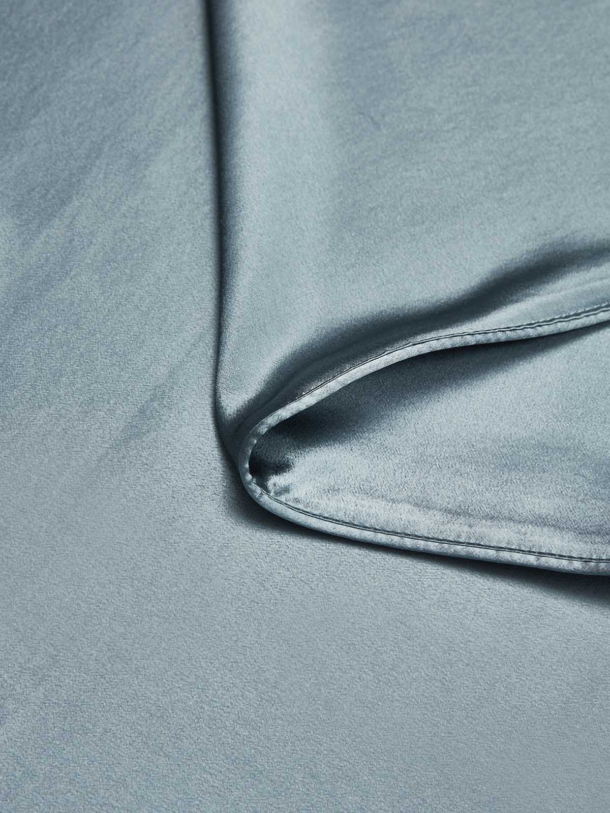 [Grayish Blue] SilkSilky  19Momme Pure Silk Duvet Cover 004
