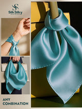 [Teal] SilkSilky  Scarf 002