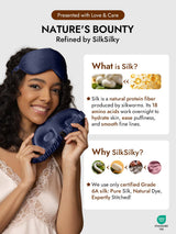 [Dark Blue] SilkSilky  Eye Mask 006