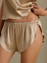 [Champagne Gold] SilkSilky  Spaghetti Strap Camisole Set 006