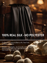 [Black] SilkSilky  Scarf 003