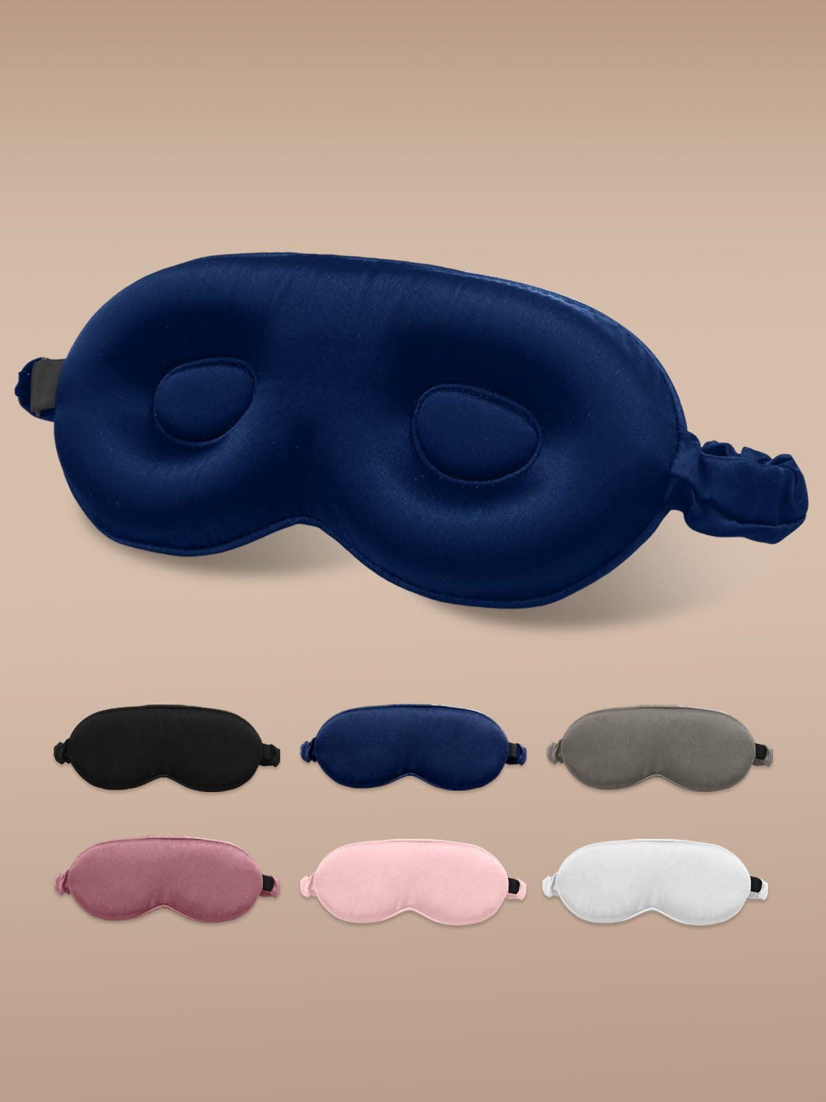 [DarkBlue] SilkSilky 22Momme Pure Silk Eye Mask 001