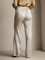 [White] SilkSilky  Women's Pants 002