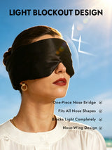 [Black] SilkSilky  Pure Silk Eye Mask 004