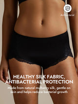[Black] SilkSilky  100% Silk Jersey Panty 004