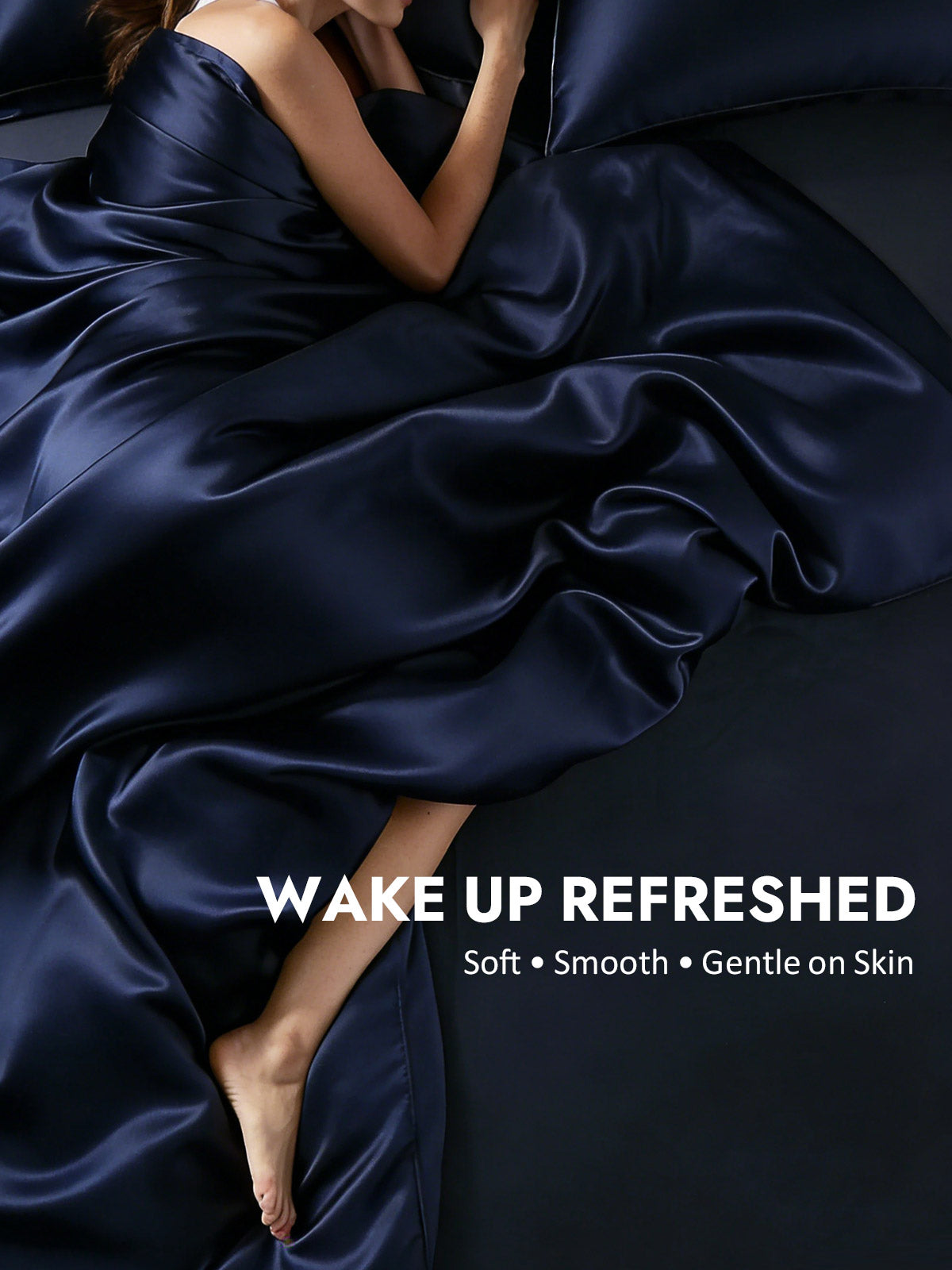 [Dark Blue] SilkSilky  19Momme Silk Bedding Set 004