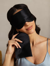 [Black] SilkSilky  Eye Mask 001