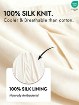 [Beige] SilkSilky  100% Silk Jersey Men's Underwear 002