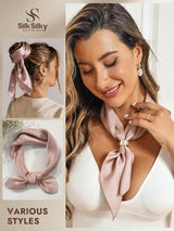 [Pink] SilkSilky  Scarf 003