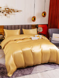 SilkSilky US 19Momme Pure Silk Bedding Set Champagne 001