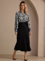 [Black] SilkSilky Skirt 006