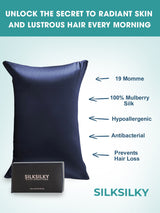 [Dark Blue] SilkSilky  19Momme Pillowcase 003