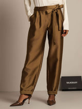 [Bronze] SilkSilky  32Momme Silk Womens Pants 001