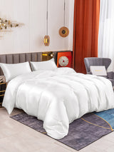 [White] SilkSilky  19Momme Bedding Set 001