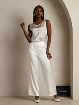 [Light Gray] SilkSilky  Sleeveless Round Neck Camisole Top 007